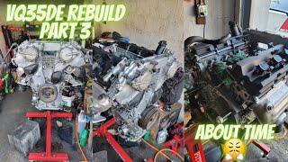 Vq35de Rebuild Part 3 [Timing & Sealing It Up]