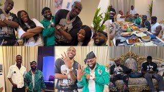 Davido, Osimhen, Boniface & Others At Chief Priest House As Wife (Deangelz) Serve Them Dinner