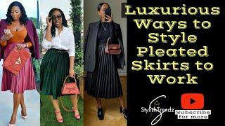 30+ Most Elegant and Sophisticated Ways to Style Pleated Skirts || Stylish Ladies #fashion #new