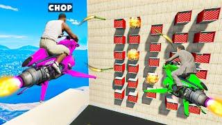 GTA 5 CHOP DESTROYS MYSTERY BOX USING OPPRESOR MARK 2