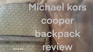 Michael kors cooper backpack review!