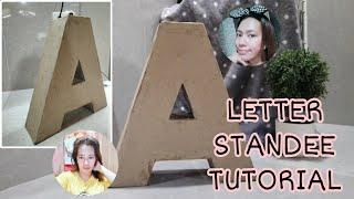 DIY LETTER STANDEE TUTORIAL