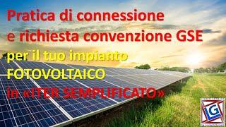 Pratica ENEL GSE fotovoltaico! Come funziona e come richiedere l' iter "semplificato".