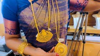 1g To 24g Gold chains Stone Pendant Necklace | 10 Pudi Pendant Long Chains Balls Chains | Online