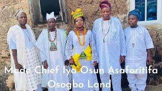 Girl from the hood now Chief Iya Osun of Asaforitifa Osogbo Land