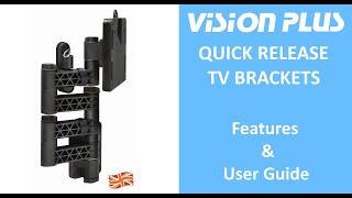 VISION PLUS Quick Release TV Brackets for Caravans, Motorhomes & Trucks