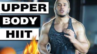 UPPER BODY CARDIO HIIT (No legs needed) | تمرين كارديو بالجزء العلوي