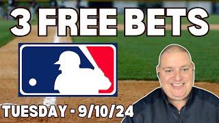 Tuesday 3 Free Picks & MLB Betting Predictions - 9/10/24 l Craig's Picks & Parlays #mlbpicks