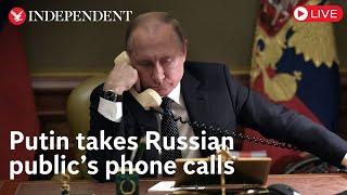 Live: Putin takes questions from Russian people in end-of-year phone-in