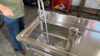 Barndominium Gets A New Stainless Steel Utility Sink that Makes a Much Needed Great Addition