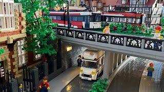 10 000 + Steine Verbaut für eine BRÜCKE und Gebogene STRAßE | LEGO® Klemmbaustein Stadt Baustein