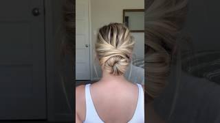 My Favorite Easy Updo! Beginner Updo Hair Tutorial! Medium & Long Hair Updo #hairshorts