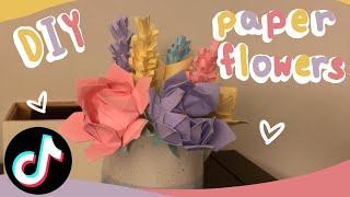 how to make paper flowers - based on easy and popular TikTok tutorials!