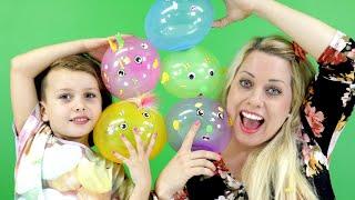 Sofie och Melody pysslar med Oonies ballonger | Oober Oonies