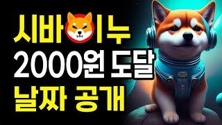 시바이누 2천원 도달 날짜 공개! (FEAT. 밈코인 100,000% 프로젝트)