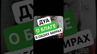 Ты хочешь благо в Дуня и Ахира? Тогда читай это… #дуа #ислам #shorts