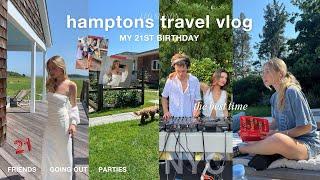 hamptons & NYC travel vlog | celebrating my 21st birthday