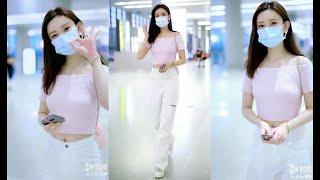 [FANCAM] Mạnh Tử Nghĩa 孟子义 Zoey Meng Airport