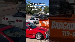 There’s no better way to start the big day than rolling out with the groomsmen. #wedding #cars