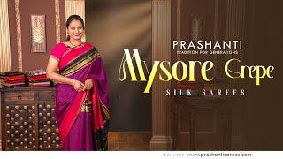 Pure Mysore Silk Sarees From Rs.6000/- | Prashanti | 10 Nov 24