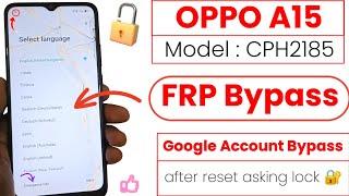 OPPO A15 FRP Bypass 1 Click | OPPO A15 [CPH2185] FRP Unlock Without PC | 1 Click FRP Bypass OPPO A15