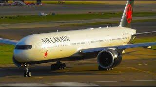 Plane Spotting at London Heathrow Airport, Sunset Departures RW27R