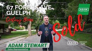  SOLD | 67 Forbes Avenue, Guelph | Adam Stewart Guelph Real Estate Agent | Chestnut Park