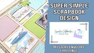 Simple Scrapbook Layout/Mystery Envelope Challenge