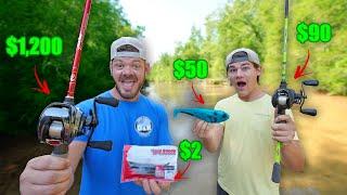 Cheap Gear, Expensive Lures vs Expensive Gear, Cheap Lures Fishing Challenge!