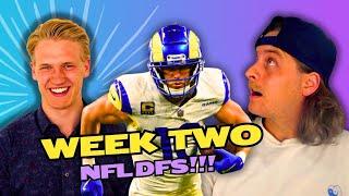 Week 2 NFL DFS DraftKings Game-By-Game Daily Fantasy Football Breakdown w/ Jakob Sanderson