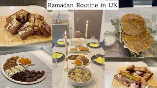 Ramadan Suhoor to Iftar Routine UK |Traditional Cooking |Dubai Kunafa Chocolate|Cleaning Hack