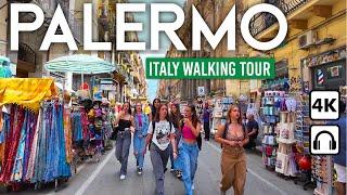 PALERMO, Sicily  A Summer Dream City, 4K Walking Tour 2024 ️