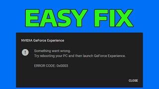 How To Fix GeForce Experience 0x0003 Error Code (NVIDIA GeForce Experience) in Windows 11