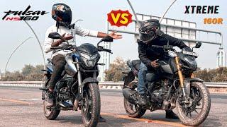 2024 Bajaj Pulsar NS160 .. vs .. Hero Xtreme 160R || Drag Race , Bajaj Scam  || Torq Abhi ||