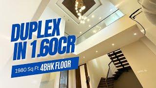 LUXURY DUPLEX FLOOR IN GATED BLOCK | 1.60 CR