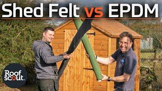 Shed Felt VS EPDM Rubber. Which Flat Roofing Material Is Best For Your Shed?