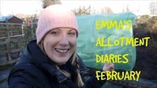 EMMA'S ALLOTMENT DIARIES // FEBRUARY 2020 // THE POLYTUNNEL SURVIVED!