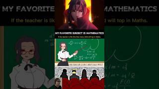 My favorite subject is mathematics #naruto #anime #funny #reaction #sus #shorts
