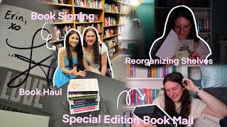 ULTIMATE BOOK VIDEO: book signing, book mail, & shelf reorganization