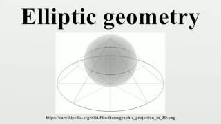 Elliptic geometry