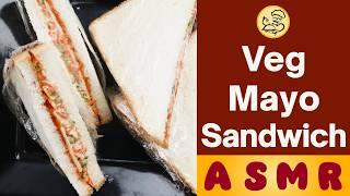 Cheese Veggie Sandwich Recipe | Quick & Easy Breakfast Snack | Baba Food ASMR