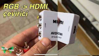 Eski girişli Cihazı yeni TV lerde (hdmi) nasıl kullanırız ? RGB AV