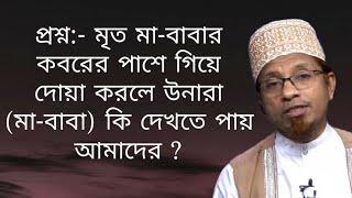 প্রশ্ন:- মৃত মা-বাবার কবরের পাশে গিয়ে দোয়া করলে উনারা (মা-বাবা) কি দেখতে পায় আমাদের ?