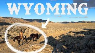 Crossing the Wyoming FRONTIER on horseback