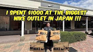 I SPENT $1000 AT THE BIGGEST NIKE OUTLET IN JAPAN!