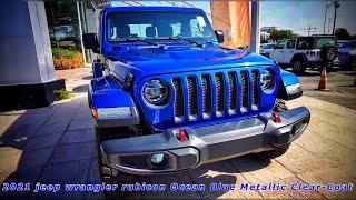 2021 Jeep Wrangler Rubicon Ocean Blue Metallic Clear-Coat