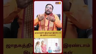 ஜாதகத்தில் இருக்கும் இரண்டாம் இடத்தின் பலன்கள் | Astro shubam Vijaykumar | Bakthi Plus