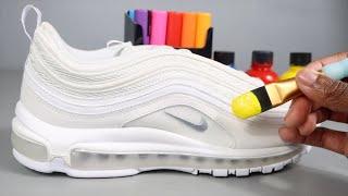 How To CUSTOMIZE NIKE AIR MAX 97'S!  (VERY EASY)