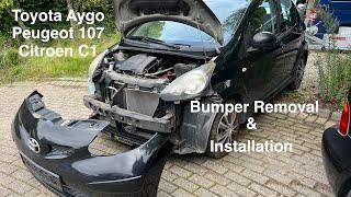 Bumper Removal & Installation - Toyota Aygo - Peugeot 107 - Citroen C1 - Easy 10/15 min Fix