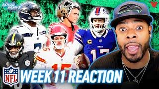 Week 11 Reaction: Seahawks STUN 49ers, Chiefs-Bills, Ravens-Steelers | Richard Sherman NFL